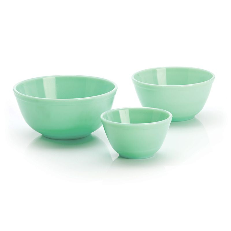 Mosser Glass - Glass Mixing Bowl Set - Jadeite