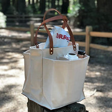 Load image into Gallery viewer, Natural Canvas Market Tote