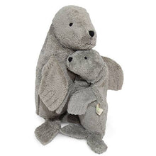 Load image into Gallery viewer, Senger Naturwelt Organic Cotton Cuddly Grey Seal Warming Pillow - Small