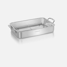 Load image into Gallery viewer, Cuisinart Chef's Classic Stainless Cookware - 14" Lasagna Pan with Stainless Roasting Rack