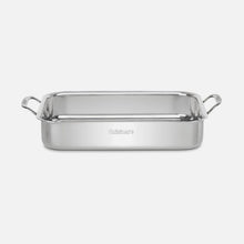 Load image into Gallery viewer, Cuisinart Chef's Classic Stainless Cookware - 14" Lasagna Pan with Stainless Roasting Rack