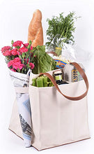 Load image into Gallery viewer, Natural Canvas Market Tote