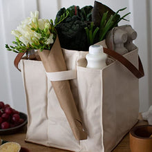 Load image into Gallery viewer, Natural Canvas Market Tote