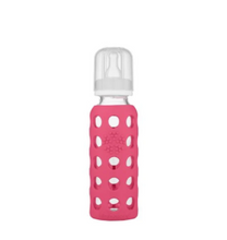 Load image into Gallery viewer, Glass Baby Bottle with Silicone Sleeve - 9oz