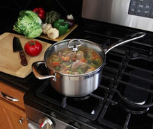 Load image into Gallery viewer, Chantal 3.5 Qt Induction 21 Nickel-Free Steel Saucepan with Lid