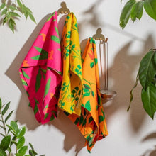 Load image into Gallery viewer, Diaspora Co. Organic Spicy Floral Dish Towel Trio