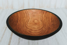 Load image into Gallery viewer, Ebonized Cherry Wood Bowl, 12"