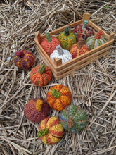 Load image into Gallery viewer, One-of-a-Kind Hand Crocheted Pumpkins