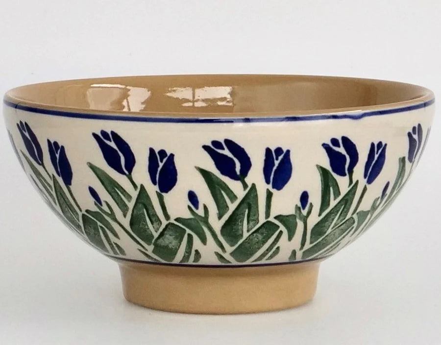 Nicholas Mosse - Vegetable Bowl, Blue Blooms