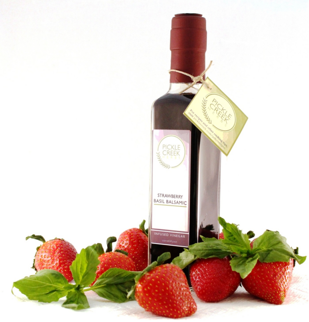Pickle Creek - Strawberry Basil Infused Balsamic Vinegar