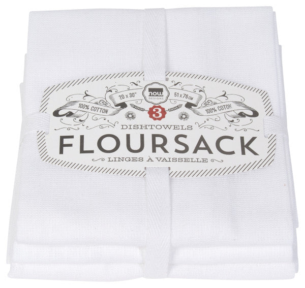 Floursack Tea Towel, White