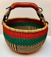 Load image into Gallery viewer, Handwoven African Bolga Basket, Large