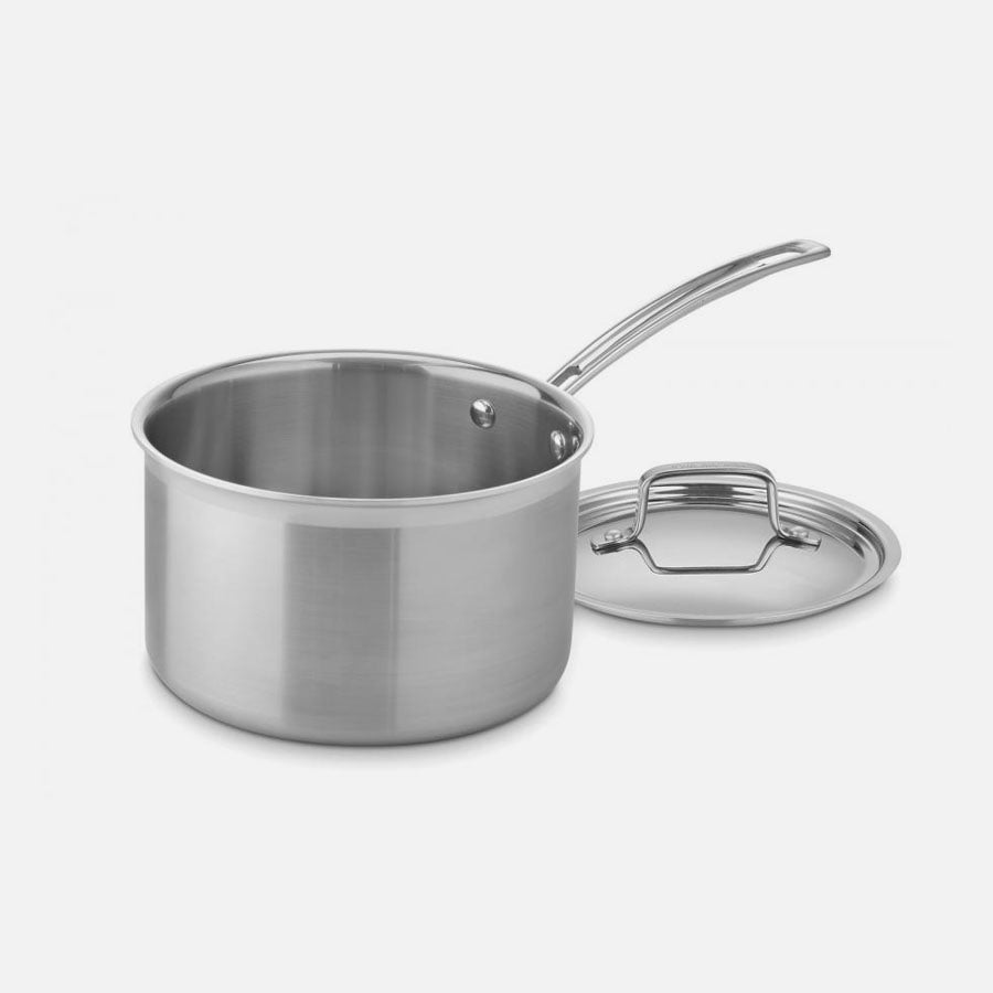 Cuisinart MultiClad Pro Triple Ply Stainless Cookware - 4 Qt Saucepan with Lid