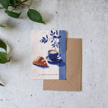 Load image into Gallery viewer, "Un croissant et du soleil"  Greeting Card
