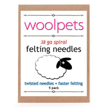 Load image into Gallery viewer, 38 GA Felting Needles Spiral 5Pk
