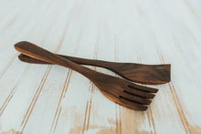 Load image into Gallery viewer, American Walnut - 14&quot; Servers - Bee&#39;s Oil Finish
