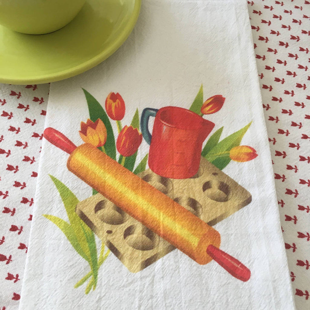 Bake-Off Retro Flour Sack Kitchen Towel