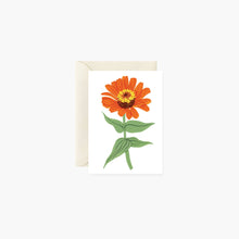 Load image into Gallery viewer, Zinnia Mini Card - Botanica Paper Co.
