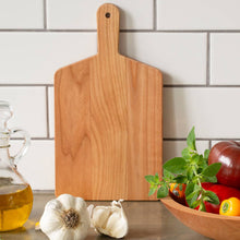 Load image into Gallery viewer, Cheese Board, Cherry Wood, Rectangle with Handle
