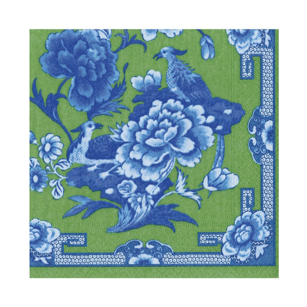 Green and Blue Luncheon Napkin