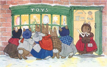 Load image into Gallery viewer, Postcard Bunnies at Toy Shop
