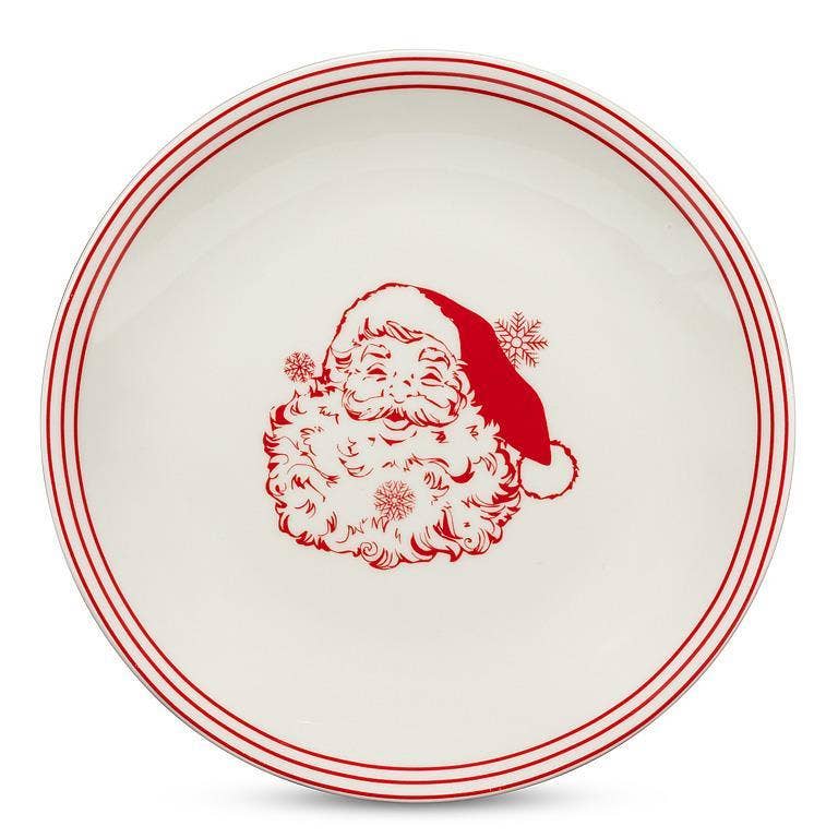 Vintage Style Santa Small Plate