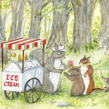 Load image into Gallery viewer, Ice Cream Cart Notecard - Woodfield Press

