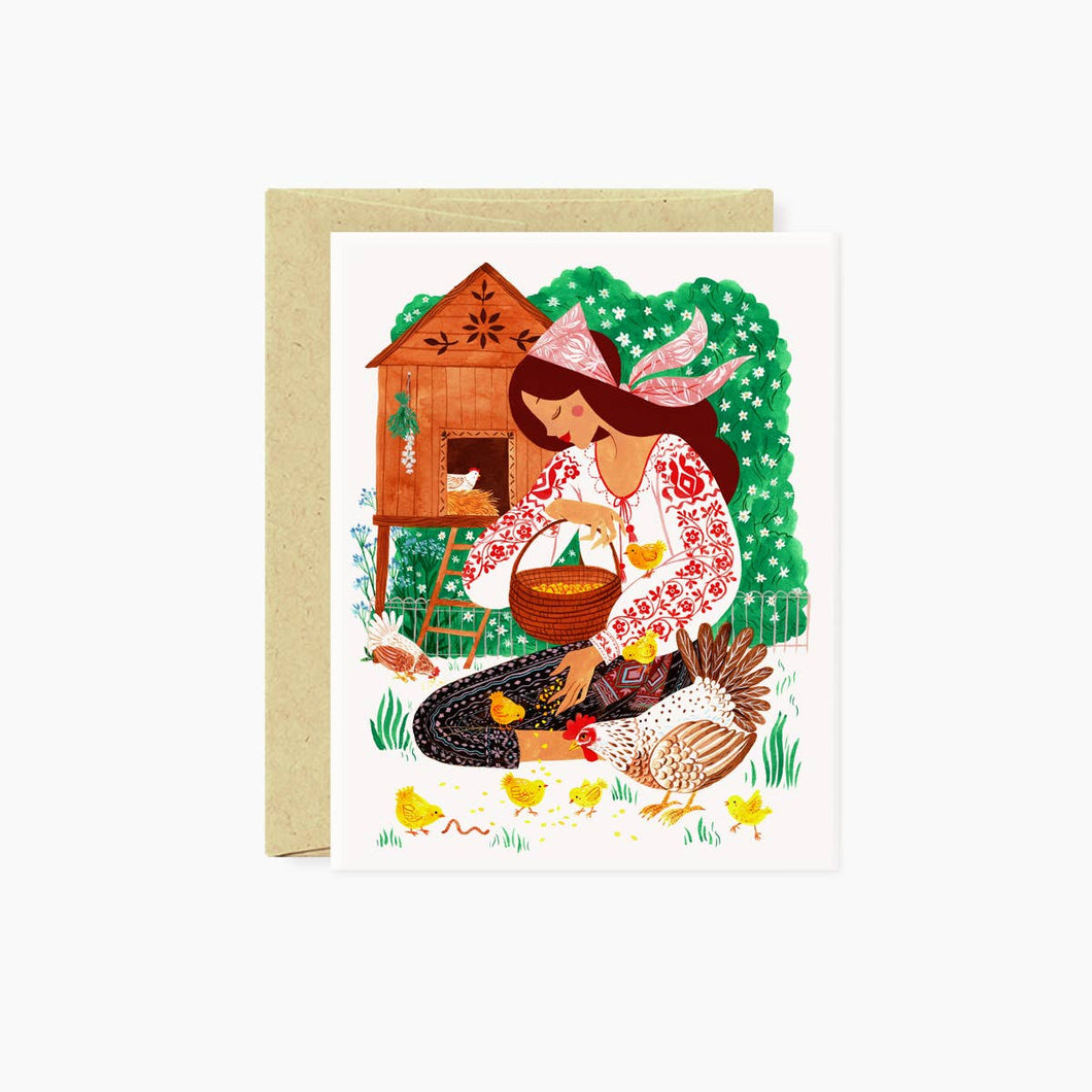 Farmstead Greeting Card - Botanica Paper Co.