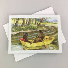 Load image into Gallery viewer, Rowboat Picnic Notecard
