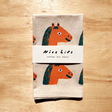 Load image into Gallery viewer, Horse Cotton Tea Towel
