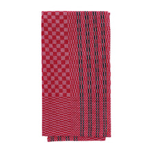 Load image into Gallery viewer, The Workhorse Kitchen Towel, Half Linen - Red with Black Edge
