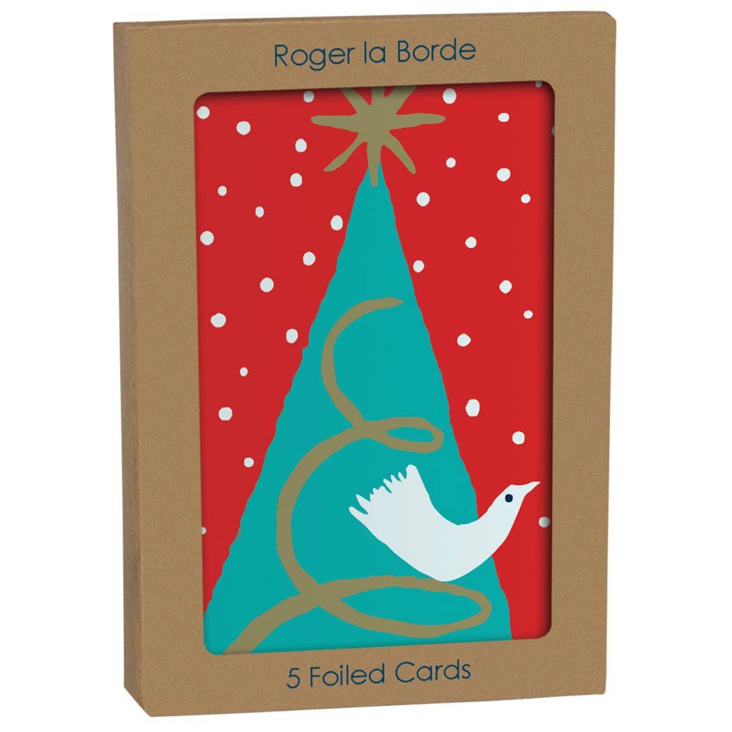 Brilliant Bird & Tree Standard Card 5-Pack - Roger la Borde