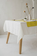 Load image into Gallery viewer, Handmade Linen Tablecloth - White
