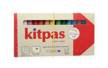 Load image into Gallery viewer, Rice Bran Wax Art Crayons - 12 Colors - Kitpas
