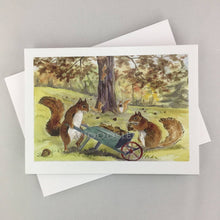 Load image into Gallery viewer, Nut Gathering Notecard
