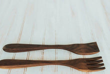 Load image into Gallery viewer, American Walnut - 14&quot; Servers - Bee&#39;s Oil Finish
