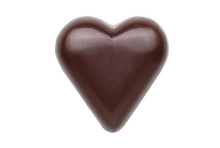 Load image into Gallery viewer, Fran's - Large Caramel Heart in Dark Chocolate - Fuschia Foil
