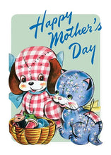 Load image into Gallery viewer, Gingham Dog and the Calico Cat - Mother&#39;s Day Card
