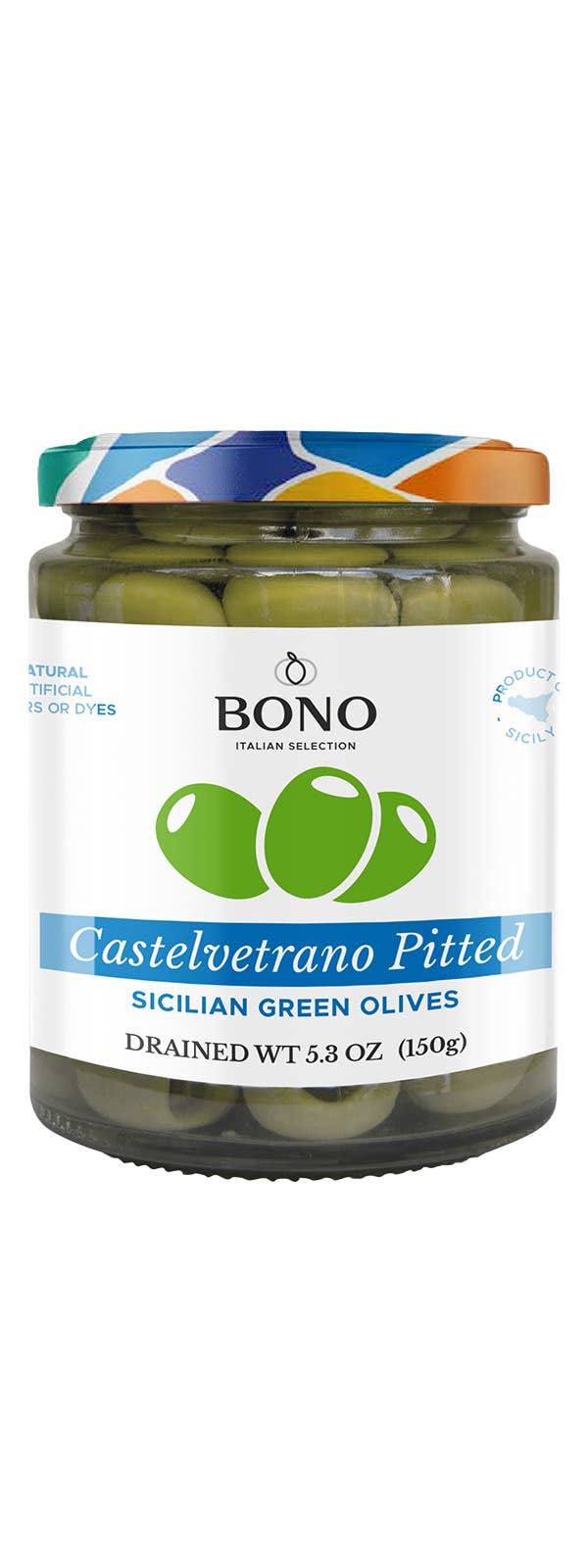 Bono Castelvetrano Sicilian Pitted Green Olives