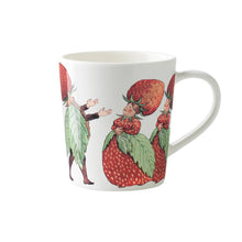 Load image into Gallery viewer, Elsa Beskow Mug - Strawberry Family
