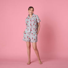 Load image into Gallery viewer, Mahogany - Dragonfruit Shorts PJ Set
