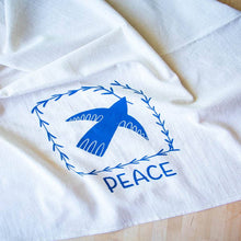 Load image into Gallery viewer, The High Fiber - Peace Handprinted Kitchen Towel

