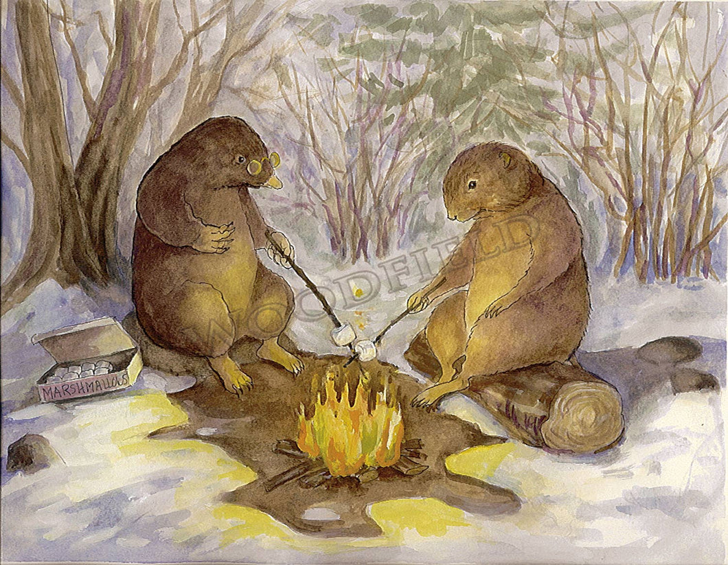 Quiet Afternoon with Mole Notecard