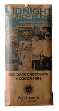 Load image into Gallery viewer, Midnight Crunch Blend 68% Dark Chocolate Bar
