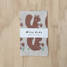 Load image into Gallery viewer, Squirrel And Nut Tea Towel

