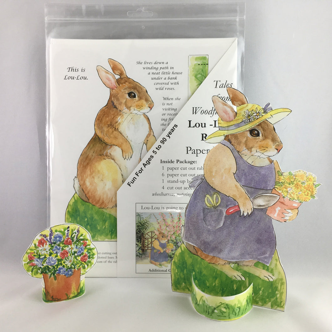 Lou-Lou Rabbit Paper Doll Kit – Woodfield Press