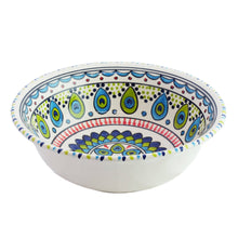 Load image into Gallery viewer, 10" Pavo Medium Deep Ceramic Bowl
