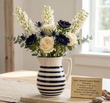 Load image into Gallery viewer, Veranda Black Striped Pitcher
