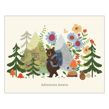 Load image into Gallery viewer, Hiking Bear Birthday Card
