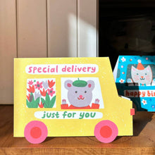 Load image into Gallery viewer, Special Delivery Van Die Cut Card
